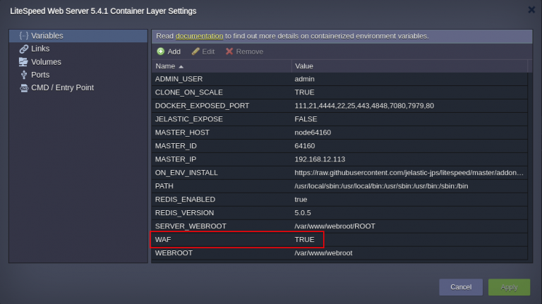 wordpress hosting waf